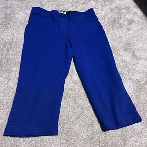 Peter Nygard Women’s Royal Blue Capri Pants